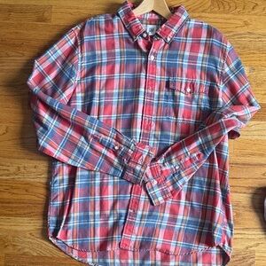GAP Red and Blue Checkered Casual Shirt
